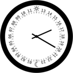 24h analog clock version 1