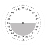 24h analog clock version 2.1 printable face