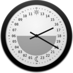 24h analog clock version 2.2