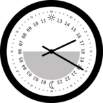 24h analog clock version 2